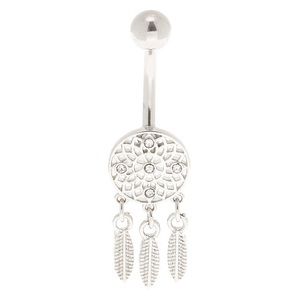 Stainless steel belly button ring